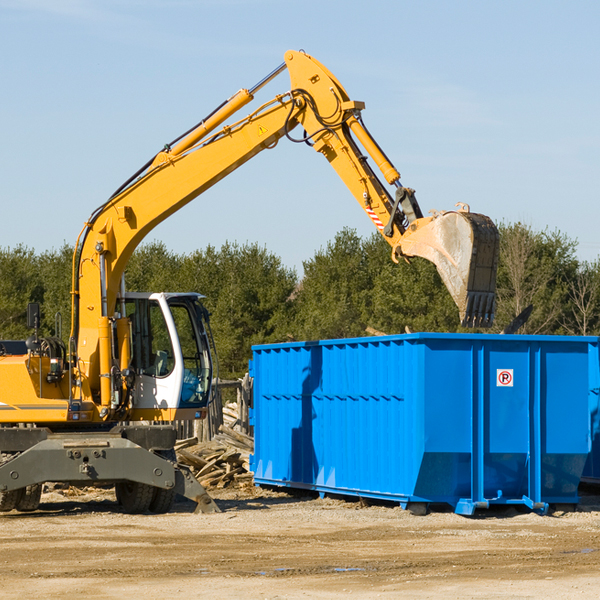 what are the rental fees for a residential dumpster in Modale